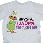 Under ProDUCKtion Personalized Maternity T-shirt 31433X